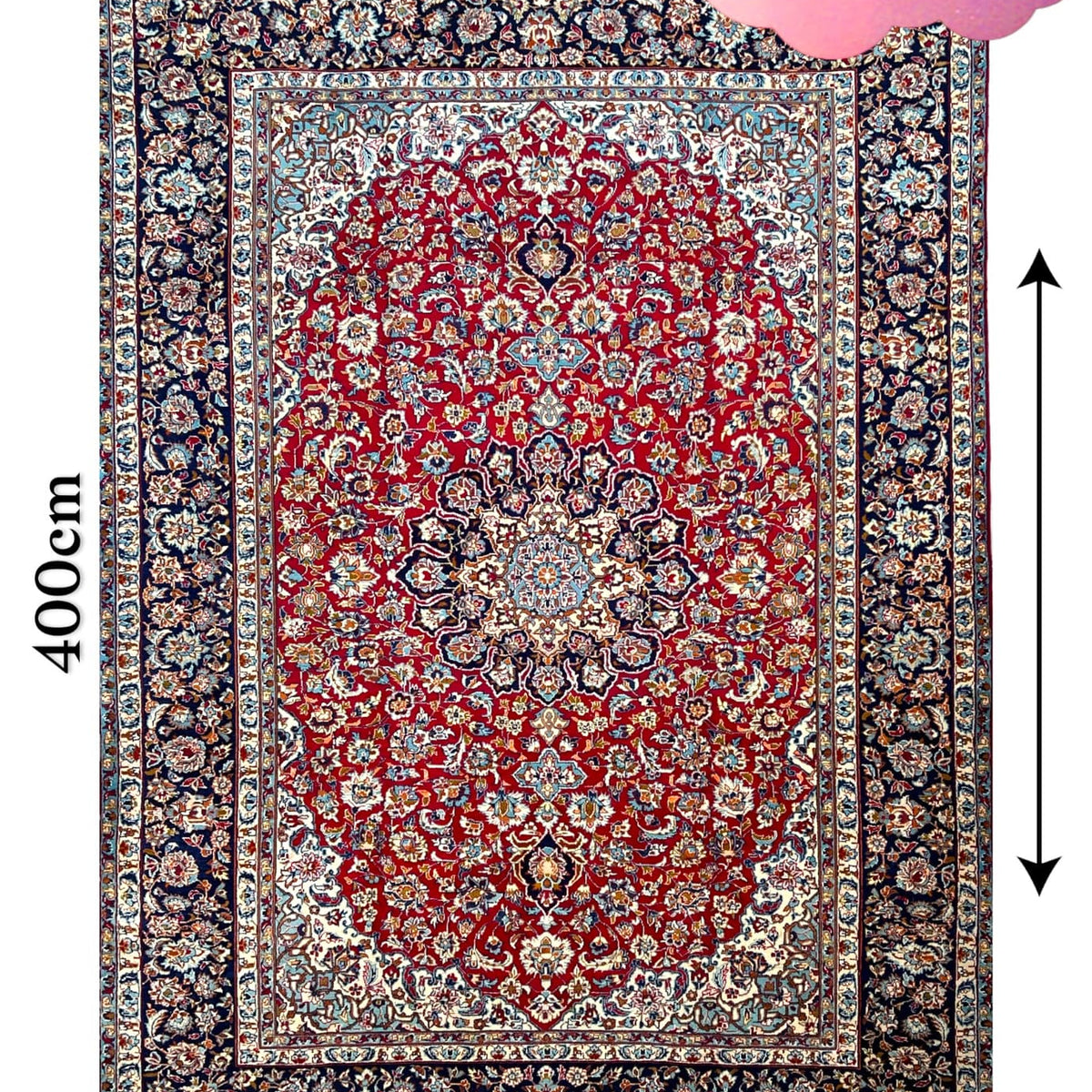 ペルシャ絨毯 ナジャファバード産 400×293cm