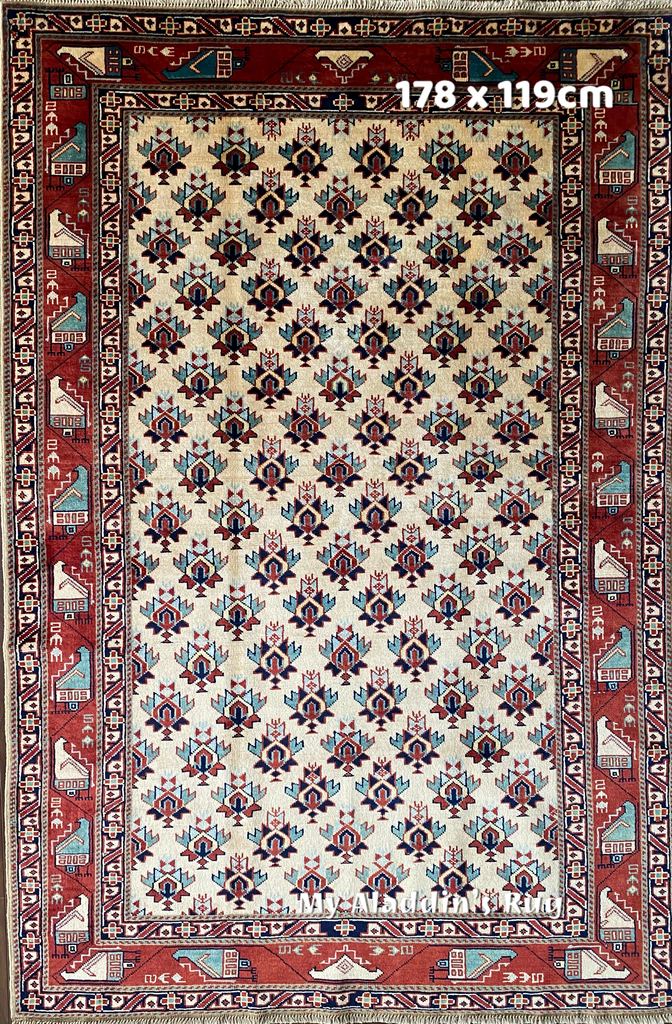 コーカサス絨毯 シルヴァン 178×119cm– MARC My Aladdin's Rug & Carpet