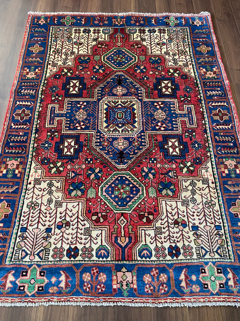 ナハバンド産 ペルシャ絨毯 194×139cm