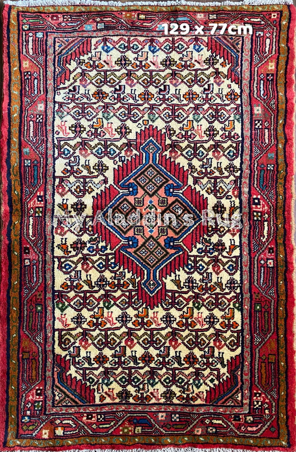 ザゲ産 ペルシャ絨毯 129×77cm– MARC My Aladdin's Rug & Carpet