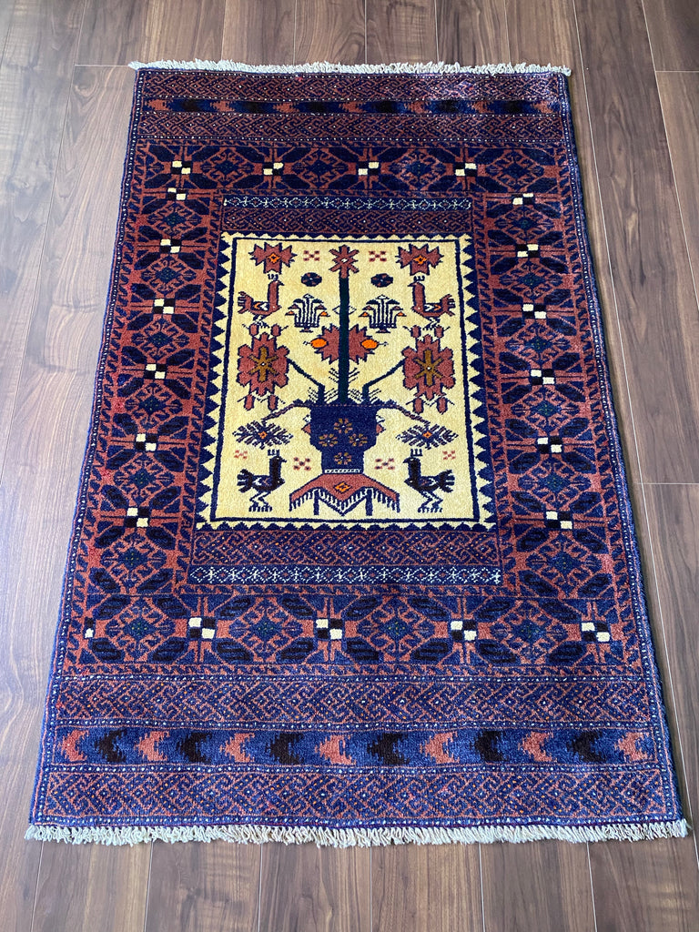 バルーチ族 トライバルラグ ペルシャ絨毯 168×83cm