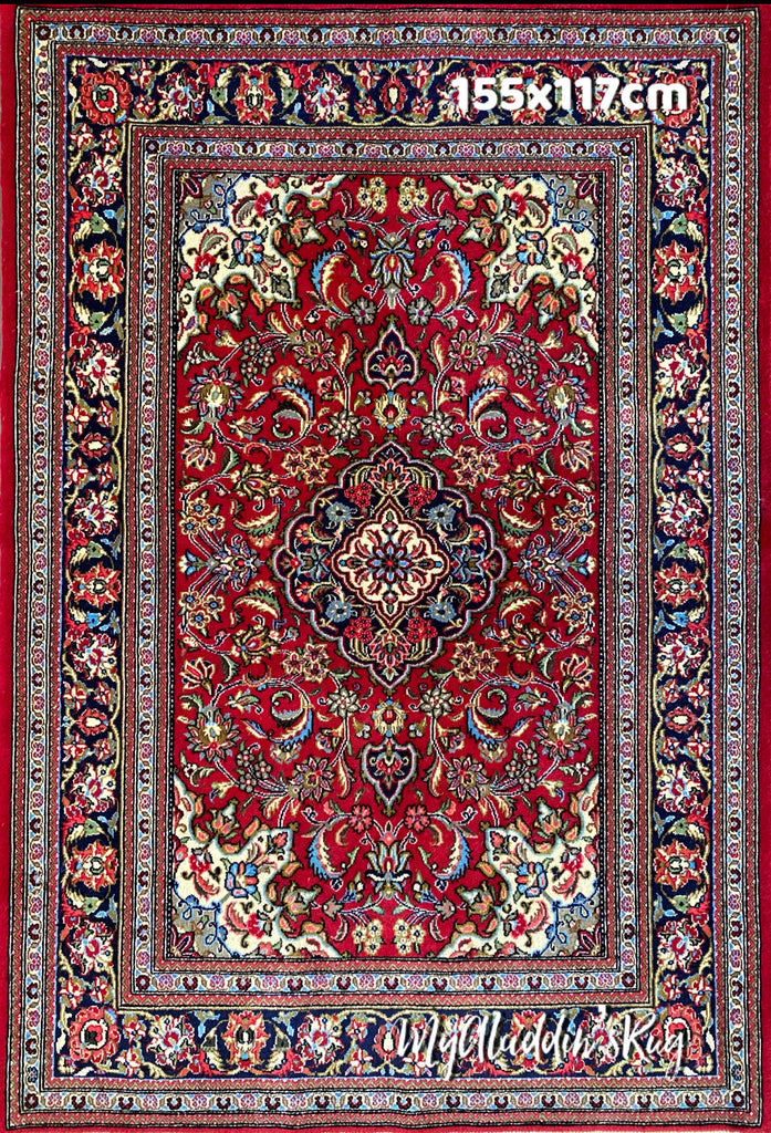 クム産 ペルシャ絨毯 コルクウール 155×117cm– MARC My Aladdin's Rug