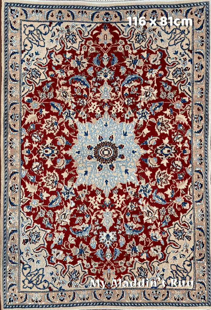 ナイン産 6la ペルシャ絨毯 116×81cm– MARC My Aladdin's Rug & Carpet