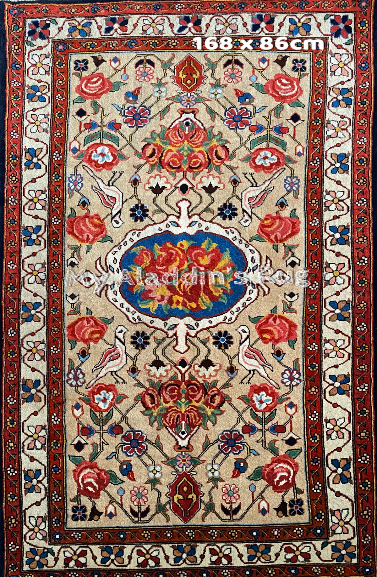 バクティアリ産 ペルシャ絨毯 168×86cm– MARC My Aladdin's Rug & Carpet