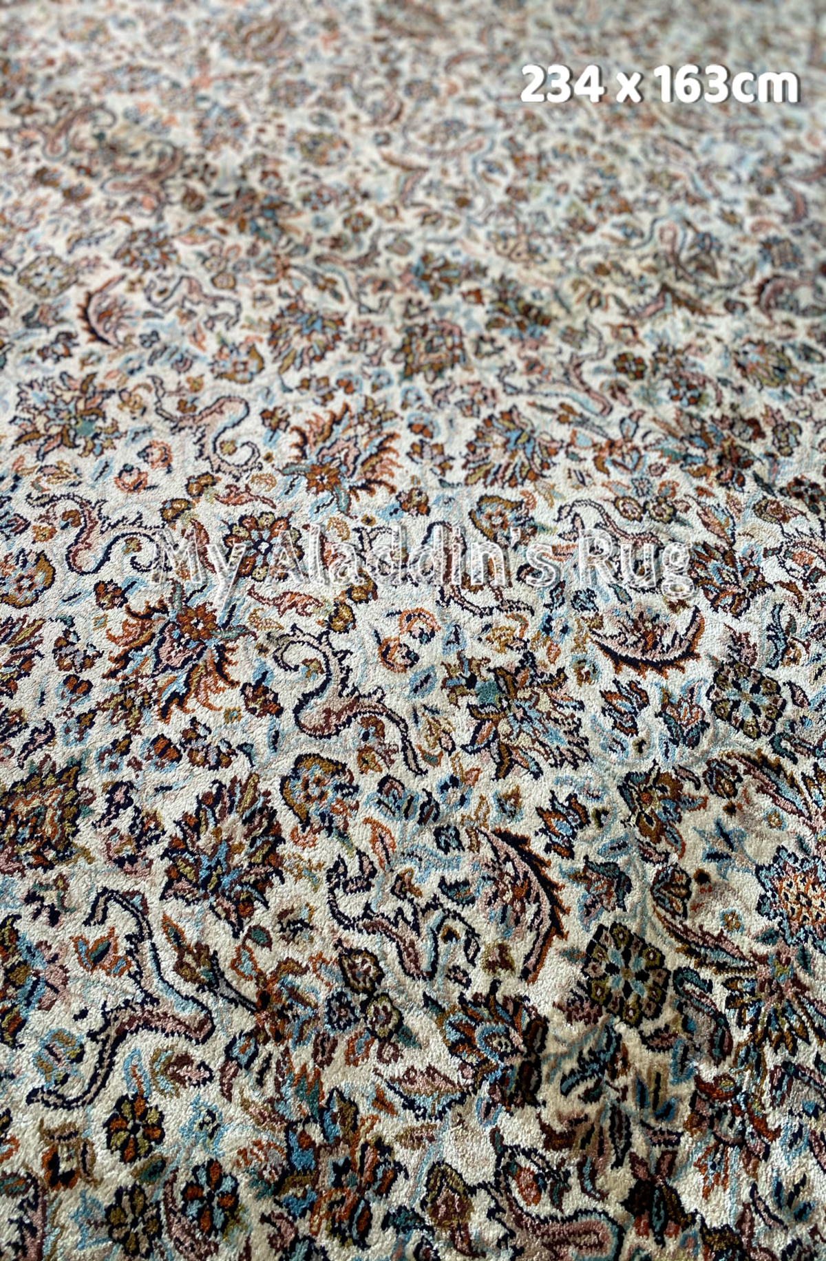 カシミール産 インド絨毯 234×163cm– MARC My Aladdin's Rug & Carpet