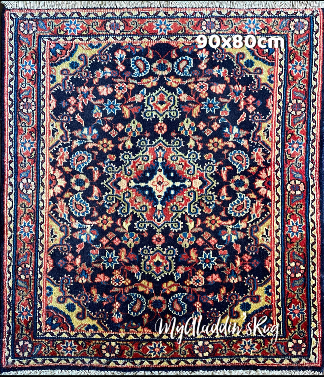 ジョーザン産 ペルシャ絨毯 90×80cm-
