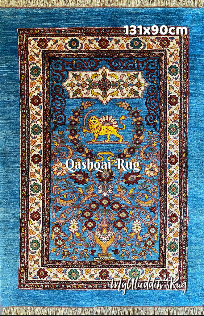 カシュガイ族 手織り絨毯 131×90cm– MARC My Aladdin's Rug u0026 Carpet