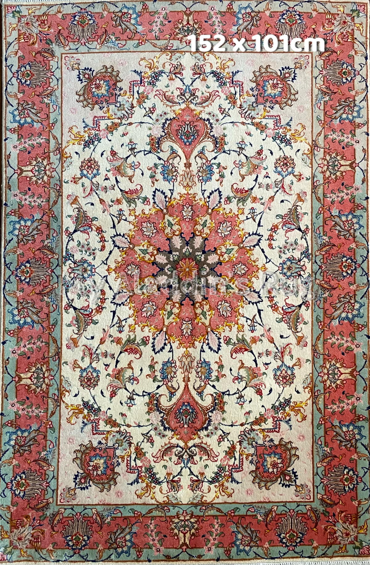 タブリーズ産 50RAJ ペルシャ絨毯 152×101cm– MARC My Aladdin's Rug u0026 Carpet