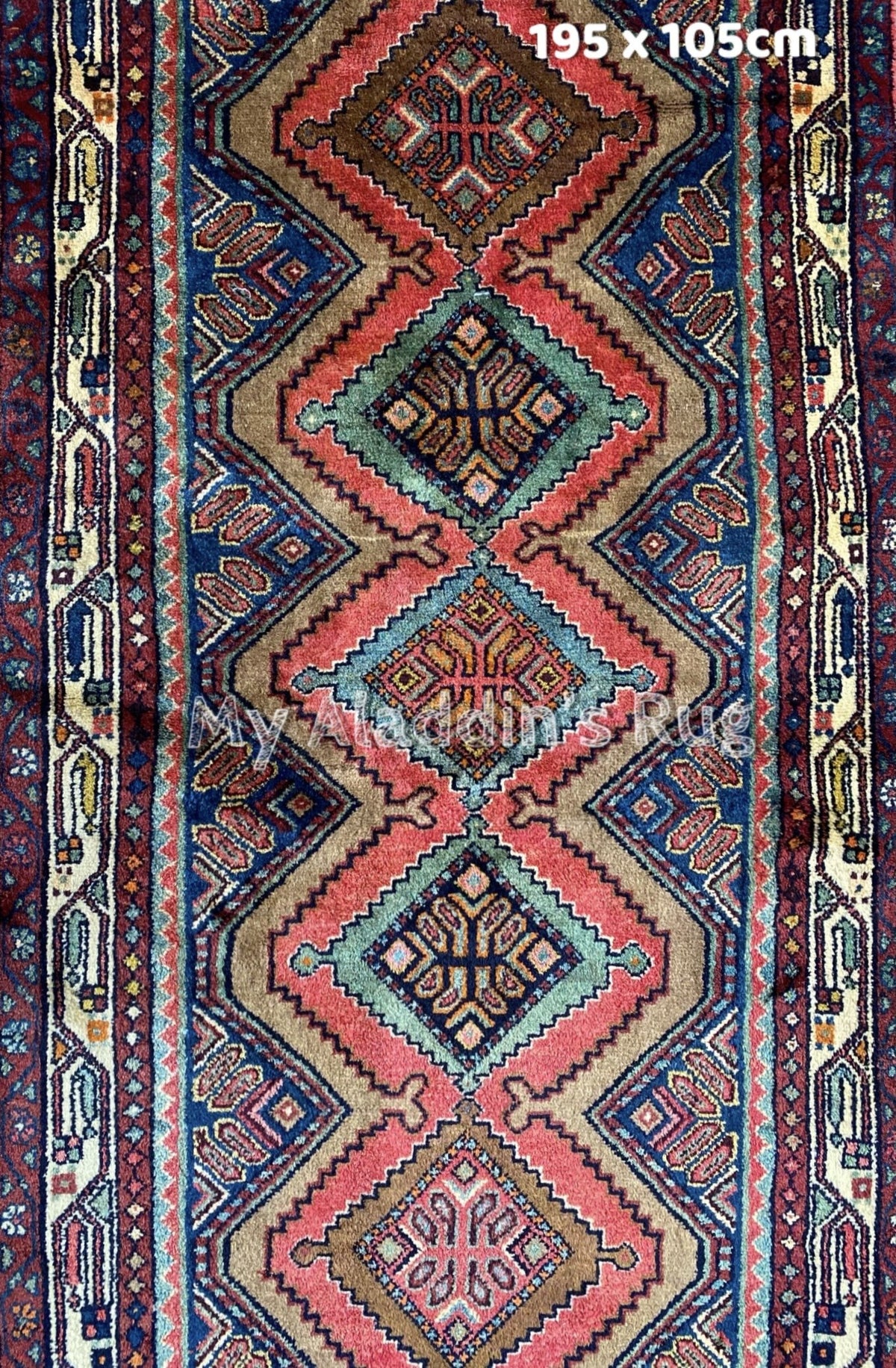 ハマダン産 ペルシャ絨毯 195×105cm– MARC My Aladdin's Rug & Carpet