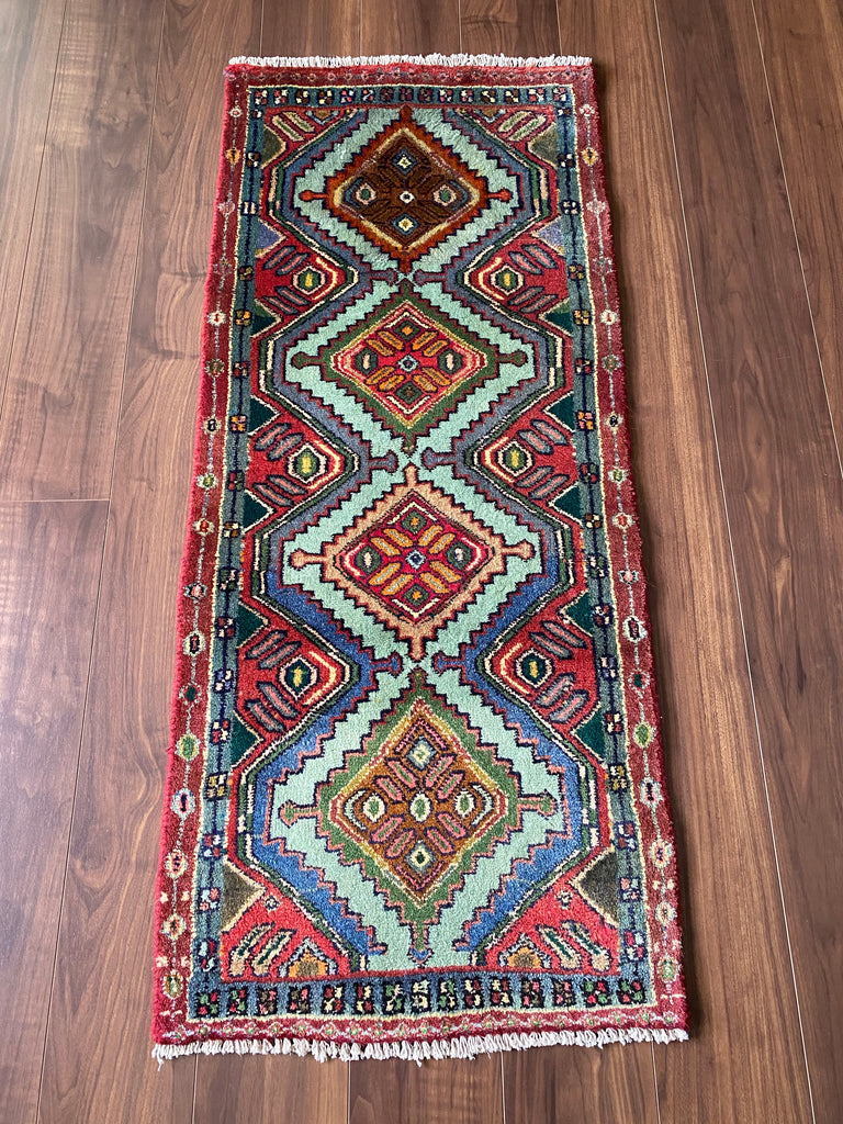 ハマダン産 ペルシャ絨毯 128×55cm